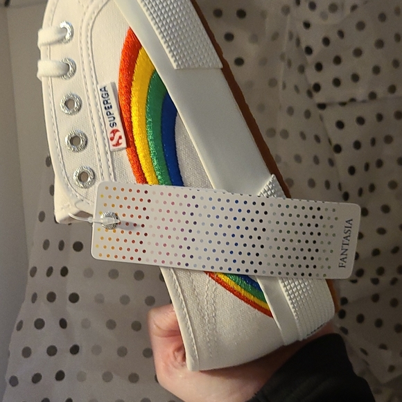 SUPERGA Embroidered Rainbow Sneakers - Picture 10 of 13